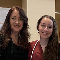 Parent Fund Co-Chair Judy Zdanowciz, with her daughter, Abby '23.